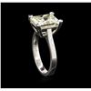 Image 3 : 5.00ct EGL USA Certified Diamond Solitaire Ring - Platinum
