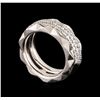 Image 3 : 0.98ctw Diamond Ring - 18KT White Gold