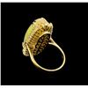 Image 3 : 10.30ct Opal and Diamond Ring - 14KT Yellow Gold