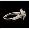 Image 3 : 14KT White Gold EGL USA Certified 1.82ctw Diamond Ring