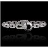 Image 1 : 14KT White Gold 0.72ctw Diamond Bracelet
