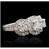 Image 1 : 14KT White Gold 1.96ctw Diamond Ring