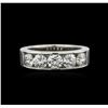 Image 2 : GIA Certified 1.64ctw Diamond Wedding Band - 14KT White Gold