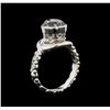 Image 3 : 14KT White Gold 2.72ct Black & White Diamond Ring