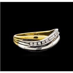 0.15ctw Diamond Ring - 14KT Two-Tone Gold