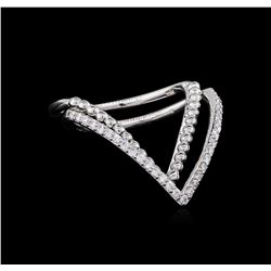 0.25ctw Diamond Twin Ring Set - 14KT White Gold