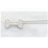 Image 3 : 0.25ctw Diamond Pendant With Chain - Platinum