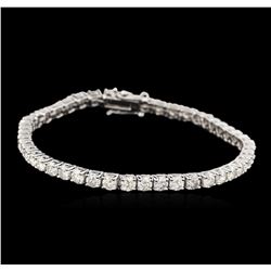 14KT White Gold 5.52ctw Diamond Tennis Bracelet