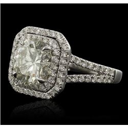 14KT White Gold 3.99ctw Diamond Ring