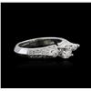 Image 1 : 18KT White Gold 1.04ctw Diamond Ring