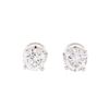 Image 1 : 0.96ctw Diamond Stud Earrings - 14KT White Gold