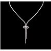 Image 1 : 2.85ctw Diamond Necklace - 14KT White Gold
