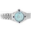 Image 2 : Rolex Stainless Steel Diamond and Sapphire DateJust Ladies Watch