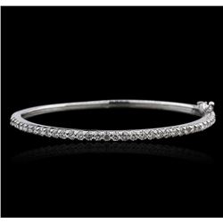 14KT White Gold 2.30ctw Diamond Bangle Bracelet