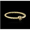 Image 1 : 14KT Yellow Gold 0.09ct Diamond Ring