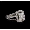 Image 1 : 1.27ctw Diamond Ring - 10KT White Gold