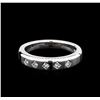 Image 1 : 0.10ctw Diamond Ring - Platinum