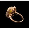 Image 3 : 4.22ct Opal and Diamond Ring - 14KT Rose Gold