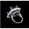 Image 3 : 14KT White Gold GIA Certified 27.79ct Tanzanite and Diamond Ring