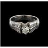 Image 2 : 0.86ctw Diamond Ring - 18KT White Gold