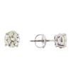 Image 2 : 1.41ctw Diamond Stud Earrings - 14KT White Gold
