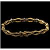 Image 2 : 0.60ctw Diamond Bracelet - 14KT Yellow Gold