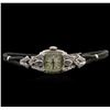 Image 1 : Ladies Hamilton 14KT White Gold Diamond Vintage Wristwatch