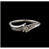 Image 2 : 0.05ctw Diamond Ring - 10KT White Gold