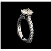Image 4 : EGL Cert 3.49ctw Diamond Ring - 14KT White Gold