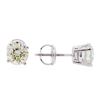 Image 2 : 1.42ctw Diamond Stud Earrings - 14KT White Gold