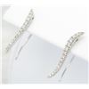 Image 2 : 0.25ctw Diamond Earrings - 14KT White Gold