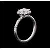 Image 3 : 1.05ctw Diamond Unity Ring - 14KT White Gold