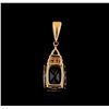 Image 2 : 1.89ct Morganite, Pink Topaz and Diamond Pendant - 14KT Rose Gold