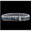 Image 2 : Crayola 16.72ctw Blue Topaz Bracelet - .925 Silver