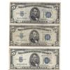 Image 1 : 1934 $5 Silver Certificate Currency Lot of 3