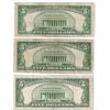 Image 2 : 1934 $5 Silver Certificate Currency Lot of 3
