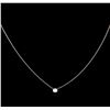 Image 2 : 0.18ct Diamond Necklace - 14KT White Gold