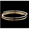Image 2 : 2.67ctw Diamond Bracelet - 14KT Tri Color Gold