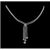 Image 1 : 3.00ctw Diamond Necklace - 14KT White Gold