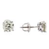 Image 2 : 1.60ctw Diamond Stud Earrings - 14KT White Gold