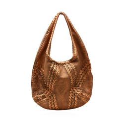 Bottega Veneta Copper Deerskin Cervo Hobo Bag