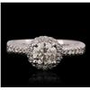 Image 1 : 14KT White Gold 1.41ctw Diamond Ring