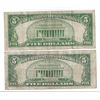 Image 2 : 1934 $5 Silver Certificate Currency Lot of 2