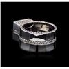Image 3 : Crayola 3.5ct Amethyst and White Sapphire Ring - .925 Silver