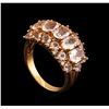 Image 4 : 3.40ctw Morganite and Diamond Ring - 18KT Rose Gold