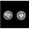 Image 1 : 1.47ctw Diamond Earrings - 14KT White Gold