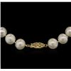 Image 2 : 11MM Freshwater Pearl Necklace With 14KT Yellow Gold Clasp