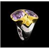 Image 4 : Crayola 8.90ctw Pink Amethyst Ring - .925 Silver