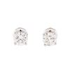 Image 1 : 1.00ctw Diamond Stud Earrings - 14KT White Gold
