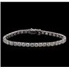 Image 1 : 18KT White Gold 15.45ctw Diamond Tennis Bracelet